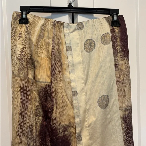 NWT [Massimo Dutti] Luxury Flowing Satin Printed Midi Elastic Skirt Women’s XS - Picture 9 of 15